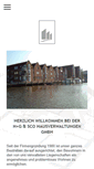 Mobile Screenshot of hausverwaltung-husum.de